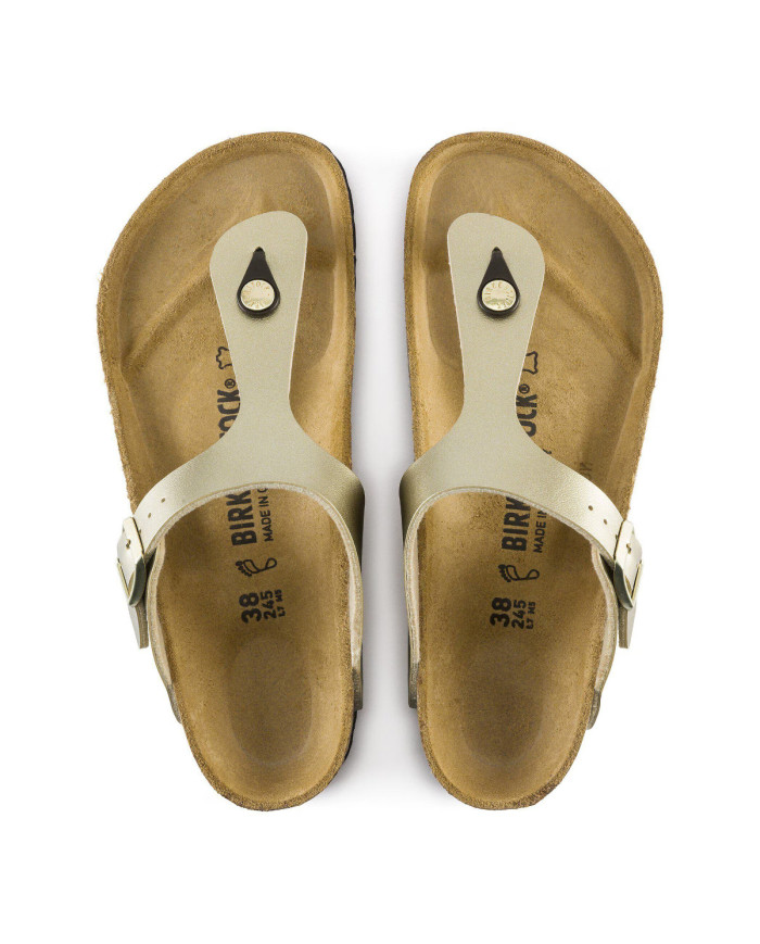 Birkenstock Buty damskie GIZEH BF 1016108 - Złote | Sklep Monotox