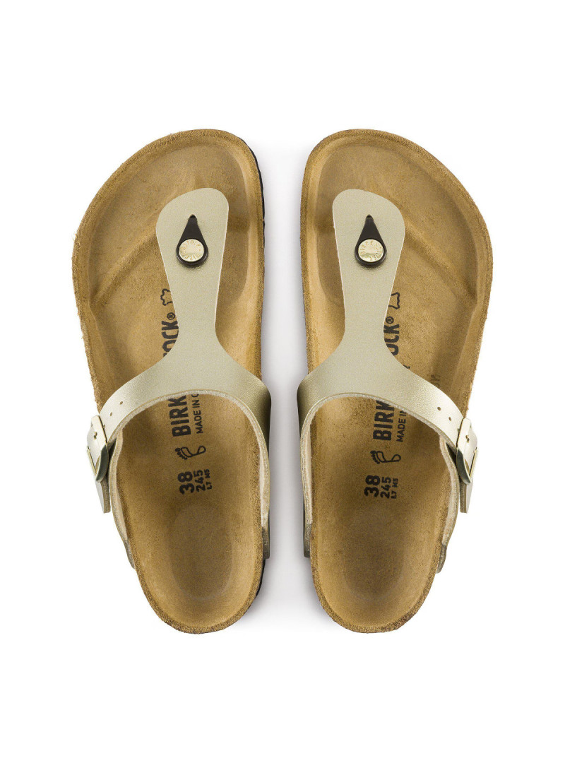 Birkenstock Buty damskie GIZEH BF 1016108 - Złote | Sklep Monotox