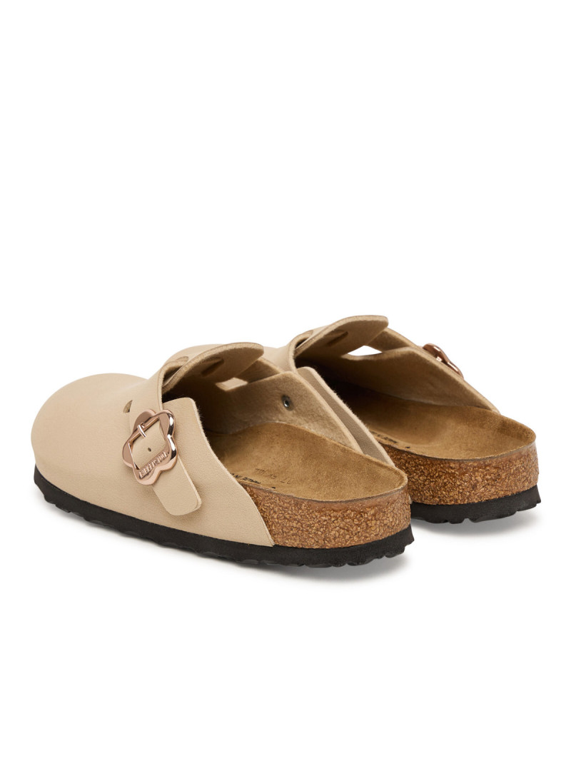 Birkenstock Klapki BOSTON FLOWERS KIDS BIRKIBUC JUNIOR NARROW 1030630 - Beżowe | Sklep Monotox