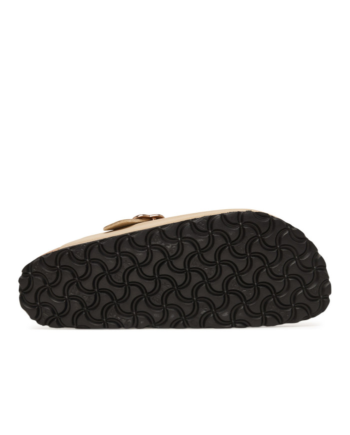 Birkenstock Klapki BOSTON FLOWERS KIDS BIRKIBUC JUNIOR NARROW 1030630 - Beżowe | Sklep Monotox
