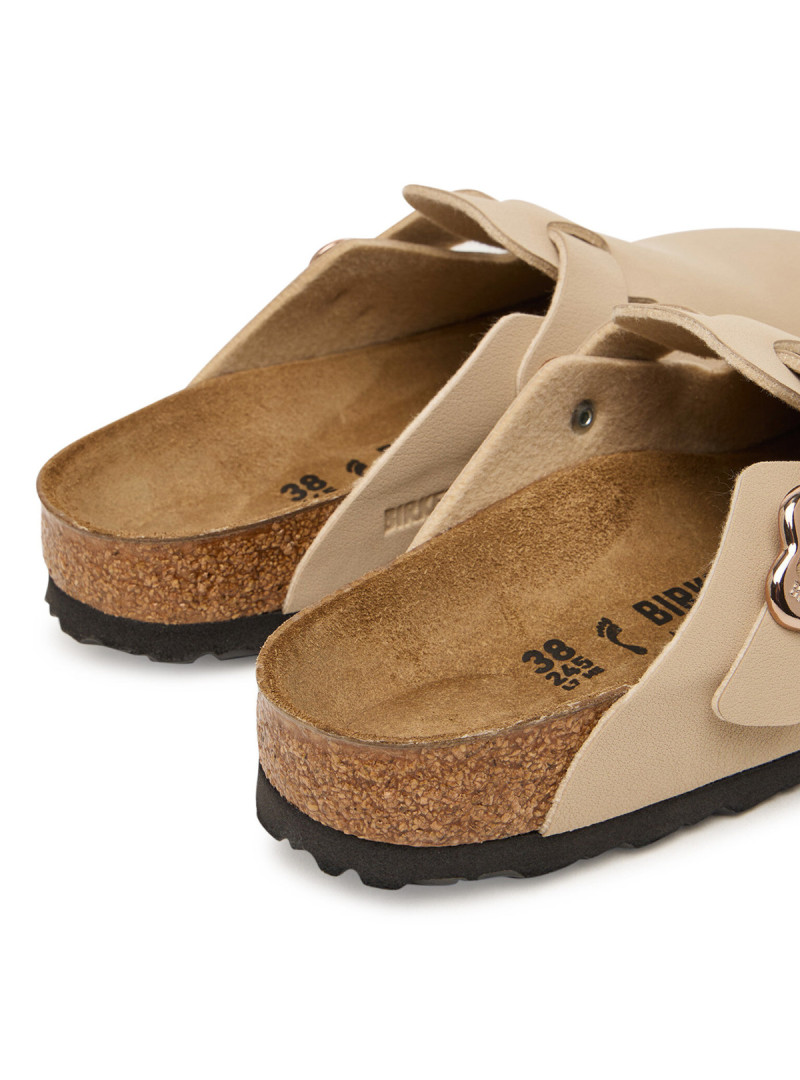 Birkenstock Klapki BOSTON FLOWERS KIDS BIRKIBUC JUNIOR NARROW 1030630 - Beżowe | Sklep Monotox