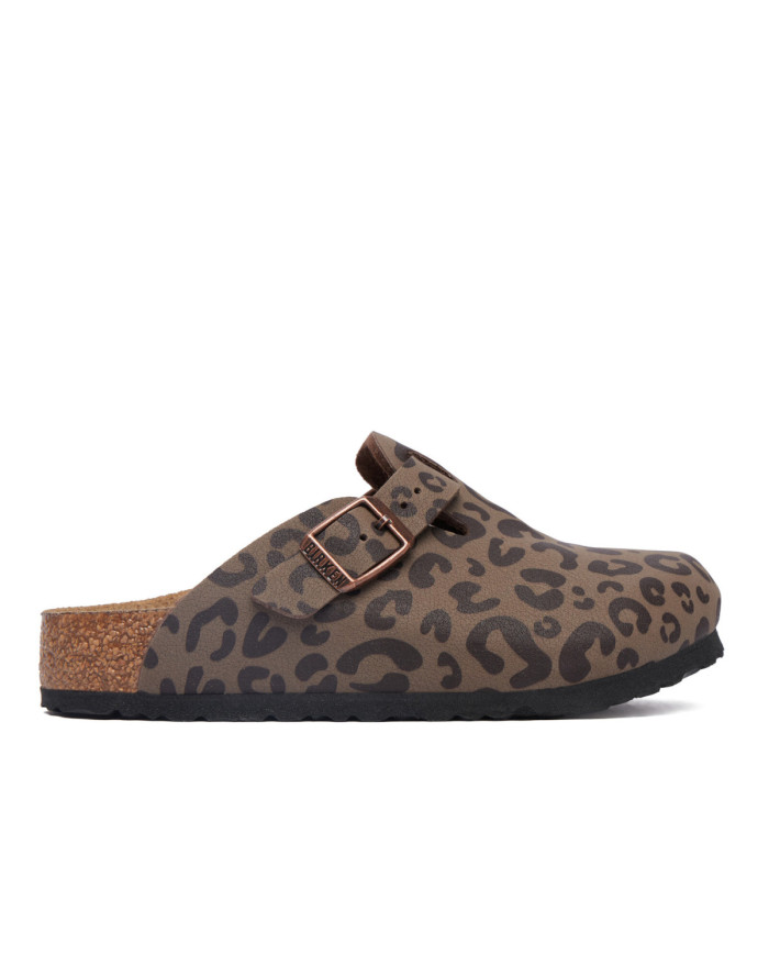 Birkenstock Klapki BOSTON 2.0 KIDS BIRKIBUC JUNIOR NARROW 1032553 - Brązowe | Sklep Monotox