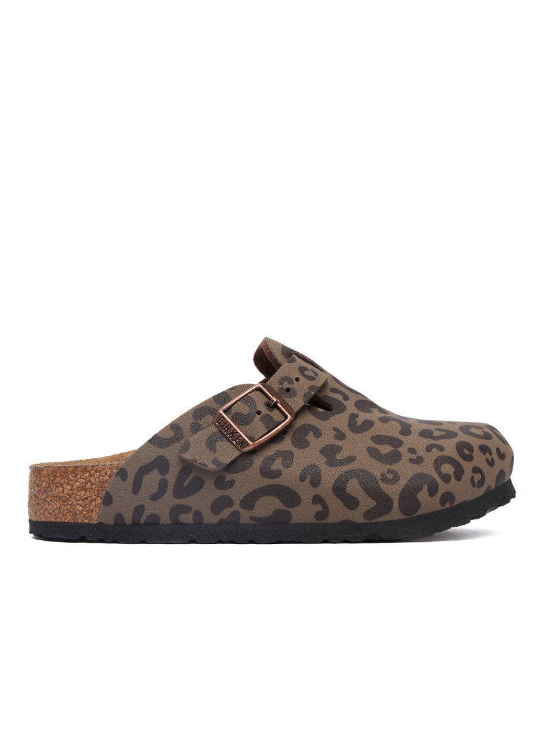 Birkenstock Klapki BOSTON 2.0 KIDS BIRKIBUC JUNIOR NARROW 1032553 - Brązowe | Sklep Monotox