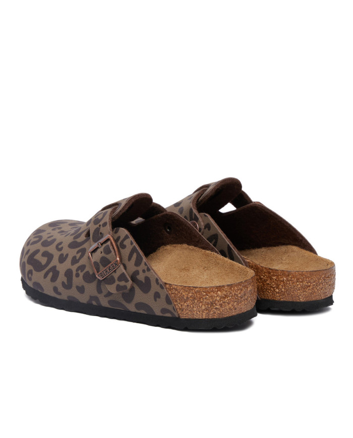 Birkenstock Klapki BOSTON 2.0 KIDS BIRKIBUC JUNIOR NARROW 1032553 - Brązowe | Sklep Monotox