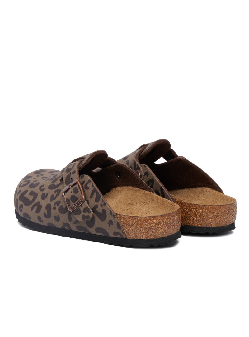 Birkenstock Klapki BOSTON 2.0 KIDS BIRKIBUC JUNIOR NARROW 1032553 - Brązowe | Sklep Monotox