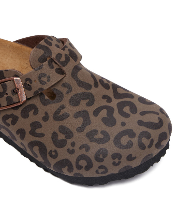 Birkenstock Klapki BOSTON 2.0 KIDS BIRKIBUC JUNIOR NARROW 1032553 - Brązowe | Sklep Monotox