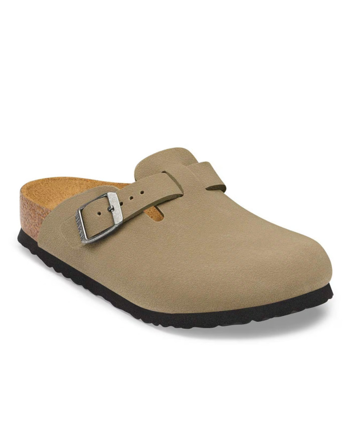 Birkenstock Klapki BOSTON KIDS BIRKIBUC JUNIOR NARROW 1032739 - Zielone | Sklep Monotox