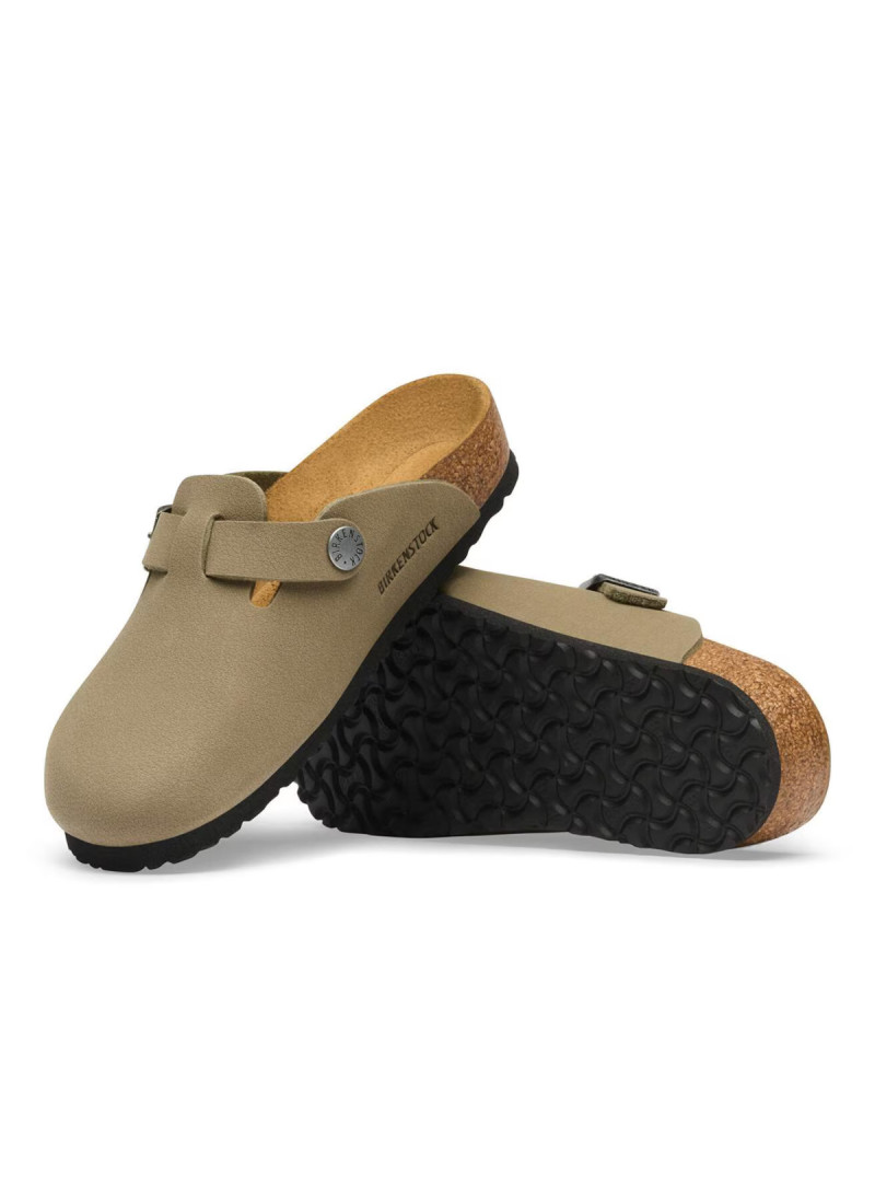 Birkenstock Klapki BOSTON KIDS BIRKIBUC JUNIOR NARROW 1032739 - Zielone | Sklep Monotox