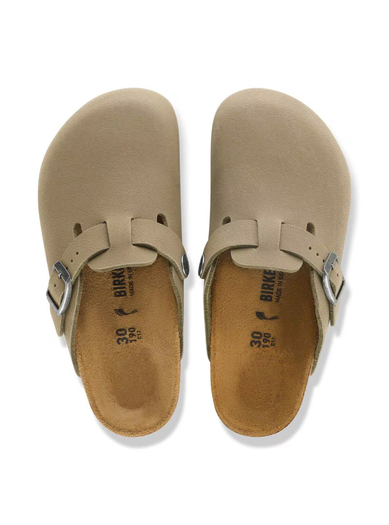 Birkenstock Klapki BOSTON KIDS BIRKIBUC JUNIOR NARROW 1032739 - Zielone | Sklep Monotox
