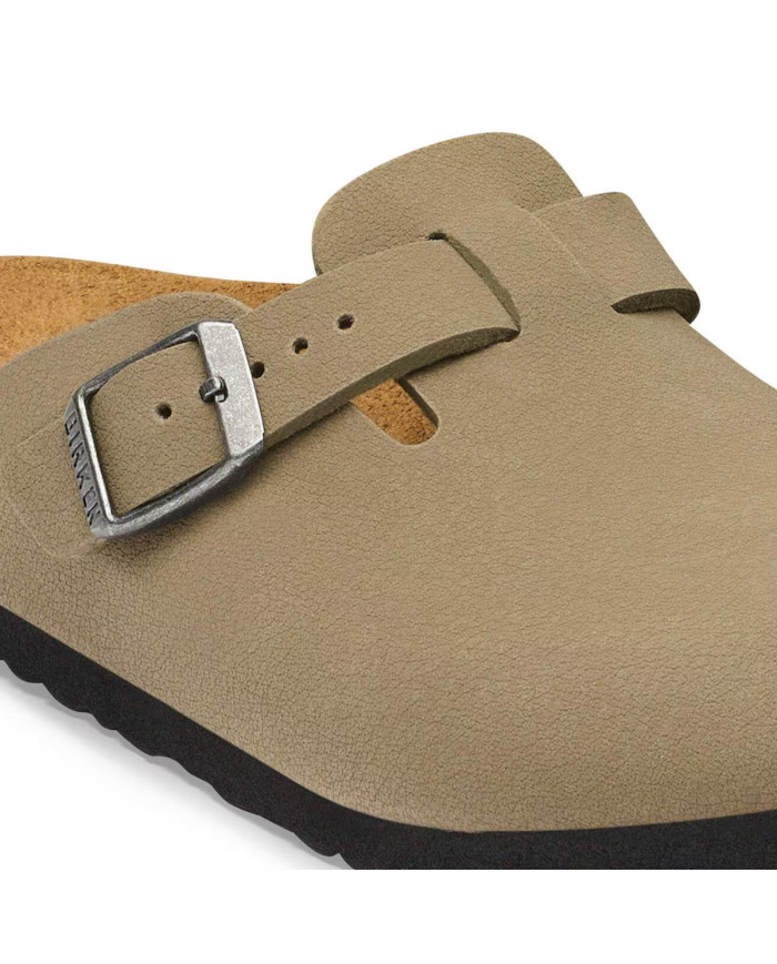 Birkenstock Klapki BOSTON KIDS BIRKIBUC JUNIOR NARROW 1032739 - Zielone | Sklep Monotox