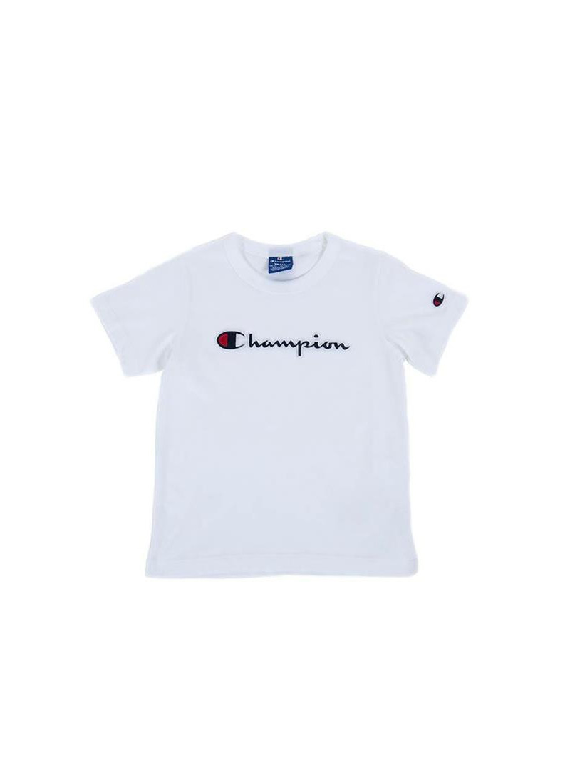 Champion Dziecięcy T-shirt Crewneck T-shirt 404231WW001 Biały | Sklep Monotox