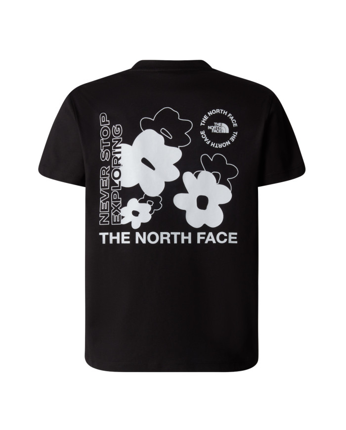 The North Face Koszulka G FLOWER GRAPHIC RELAXED NF0A89J6JK3 - Czarna | Sklep Monotox