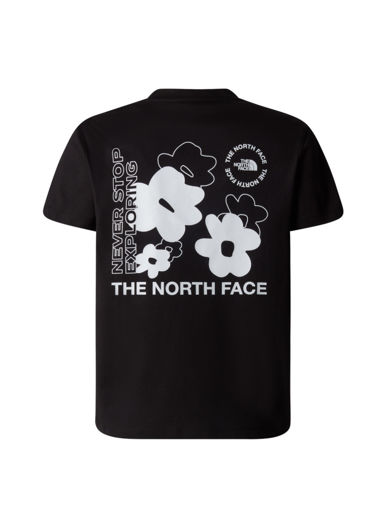 The North Face Koszulka G FLOWER GRAPHIC RELAXED NF0A89J6JK3 - Czarna | Sklep Monotox