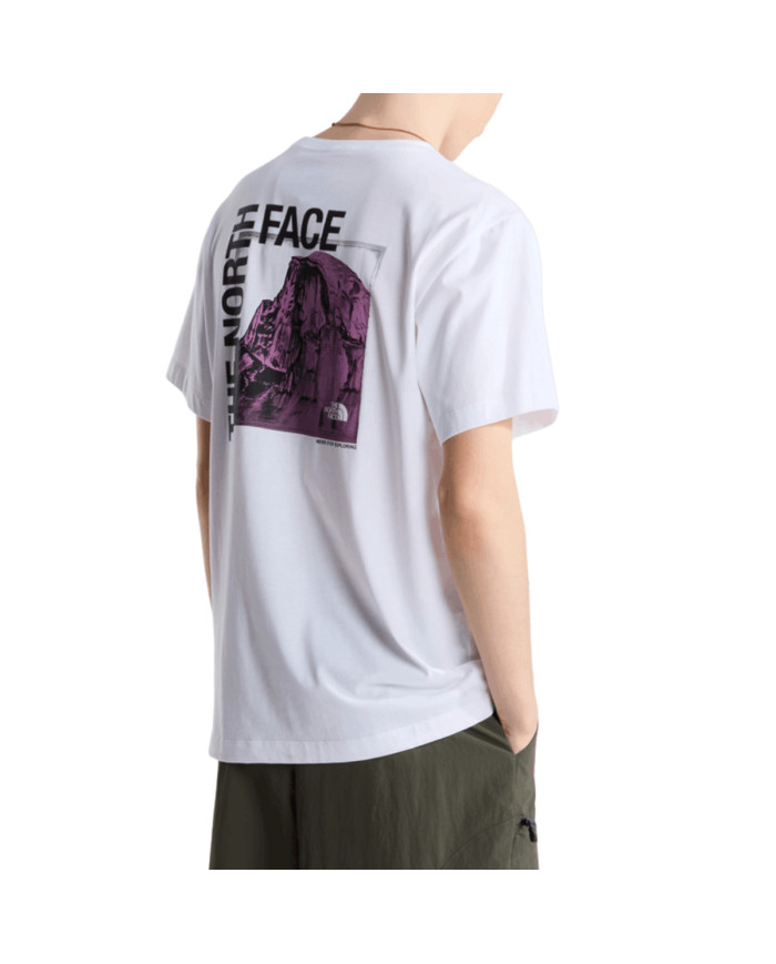 The North Face Koszulka męska M HALF DOME PHOTO REG S NF0A8GV0FN4 - Biała | Sklep Monotox