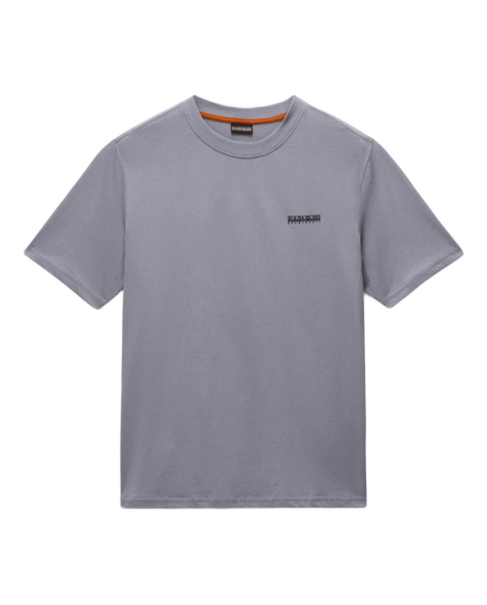 Napapijri Koszulka męska S-SMALL BOX SS SHARK SKIN NP0A88TRHCB - Szara | Sklep Monotox