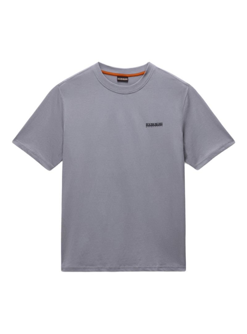 Napapijri Koszulka męska S-SMALL BOX SS SHARK SKIN NP0A88TRHCB - Szara | Sklep Monotox