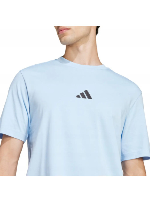 Adidas Koszulka męska adidas Performance M SL SJ TEE JF1101 - Niebieska | Sklep Monotox
