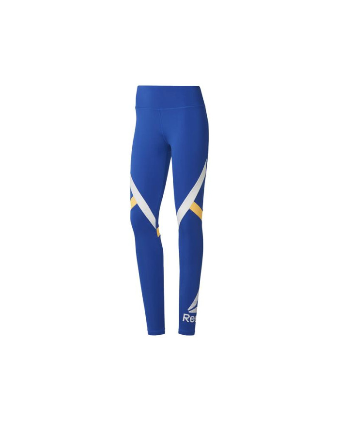 Reebok Spodnie damskie WOR BIG DELTA TIGHT DU4722 - Niebieskie | Sklep Monotox