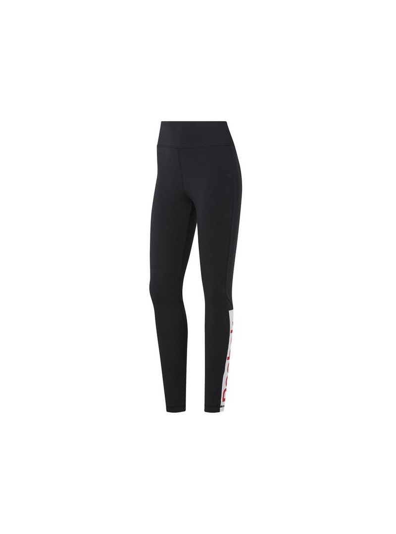 Reebok Spodnie damskie TE LINEAR LOGO LEGG FK6692 - Czarne | Sklep Monotox