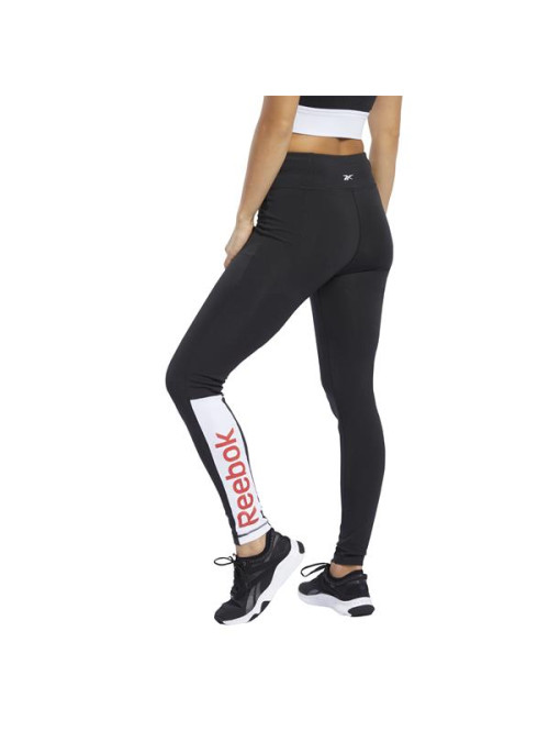 Reebok Spodnie damskie TE LINEAR LOGO LEGG FK6692 - Czarne | Sklep Monotox