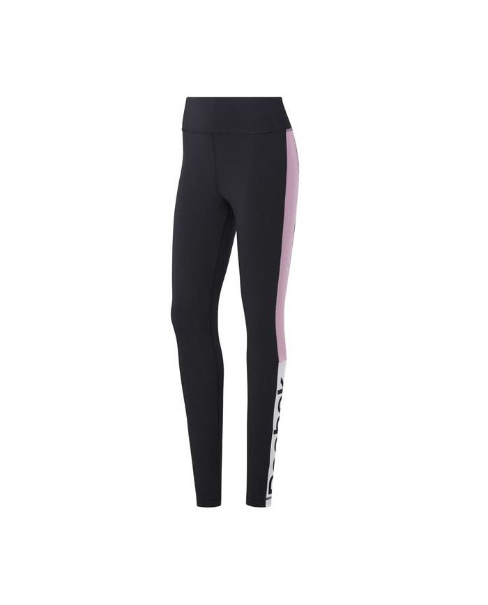 Reebok Spodnie damskie TE LINEAR LOGO LEGG FK6694 - Czarne | Sklep Monotox