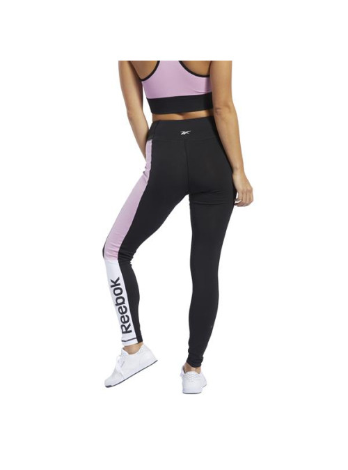 Reebok Spodnie damskie TE LINEAR LOGO LEGG FK6694 - Czarne | Sklep Monotox