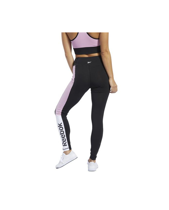 Reebok Spodnie damskie TE LINEAR LOGO LEGG FK6694 - Czarne | Sklep Monotox