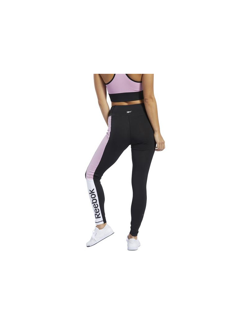 Reebok Spodnie damskie TE LINEAR LOGO LEGG FK6694 - Czarne | Sklep Monotox