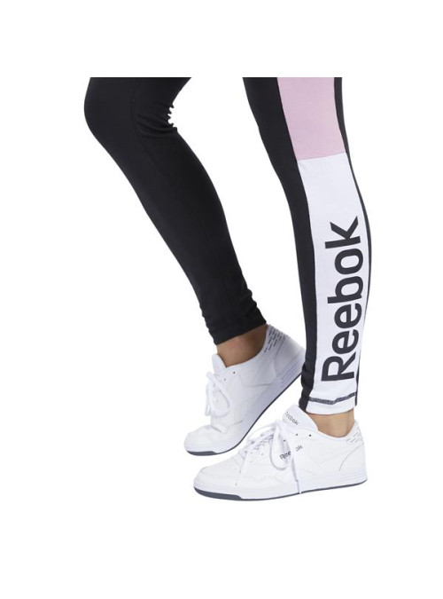 Reebok Spodnie damskie TE LINEAR LOGO LEGG FK6694 - Czarne | Sklep Monotox