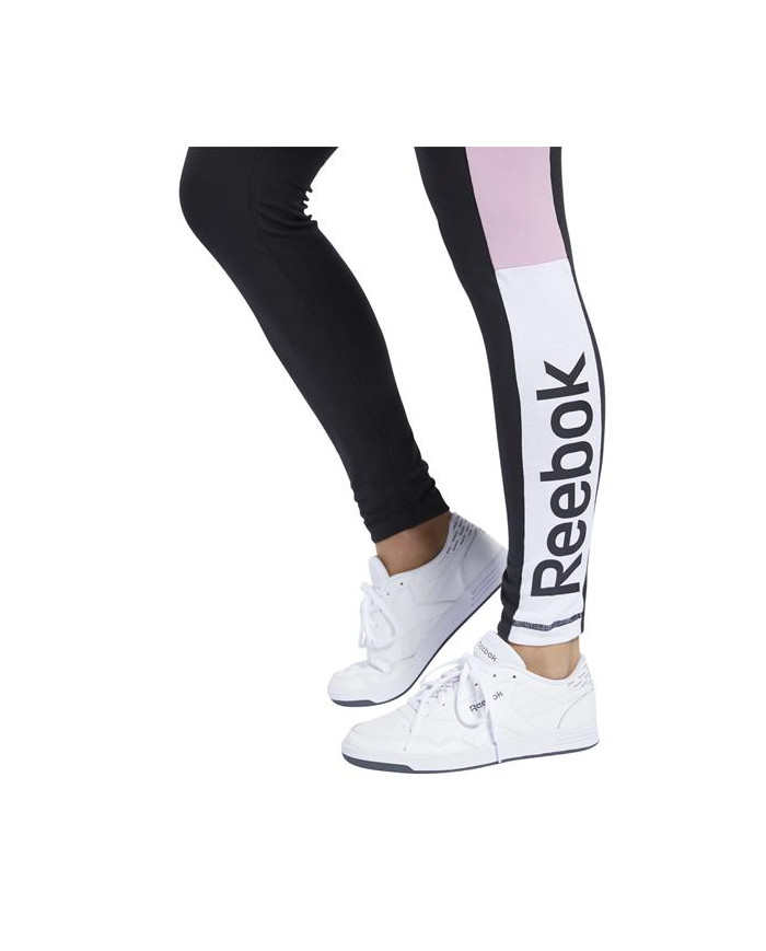 Reebok Spodnie damskie TE LINEAR LOGO LEGG FK6694 - Czarne | Sklep Monotox