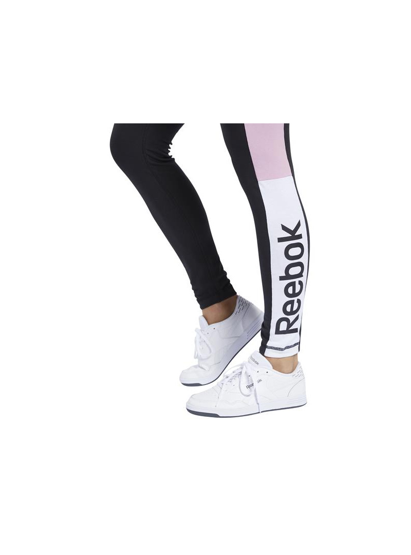 Reebok Spodnie damskie TE LINEAR LOGO LEGG FK6694 - Czarne | Sklep Monotox