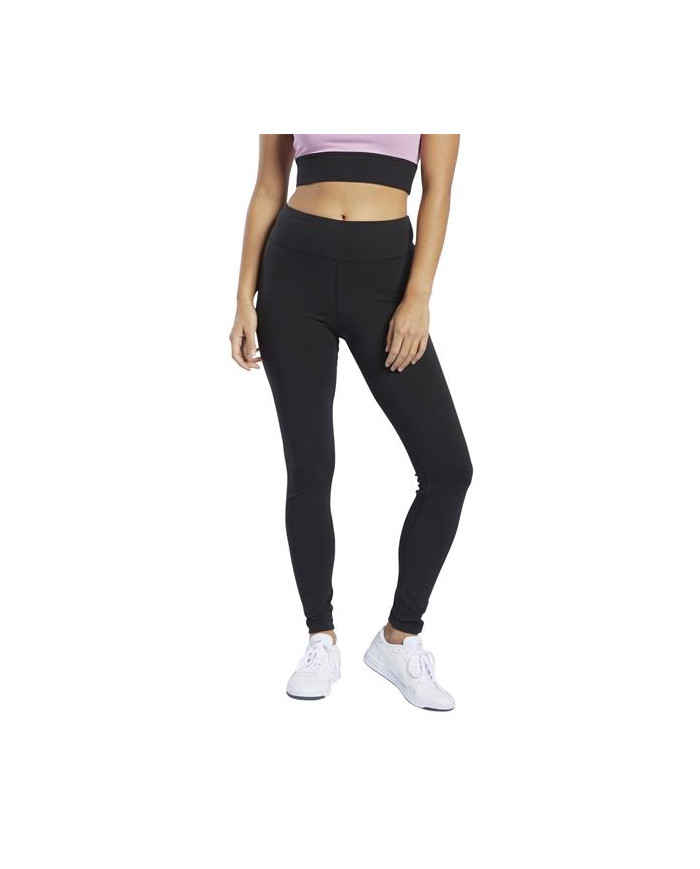 Reebok Spodnie damskie TE LINEAR LOGO LEGG FK6694 - Czarne | Sklep Monotox