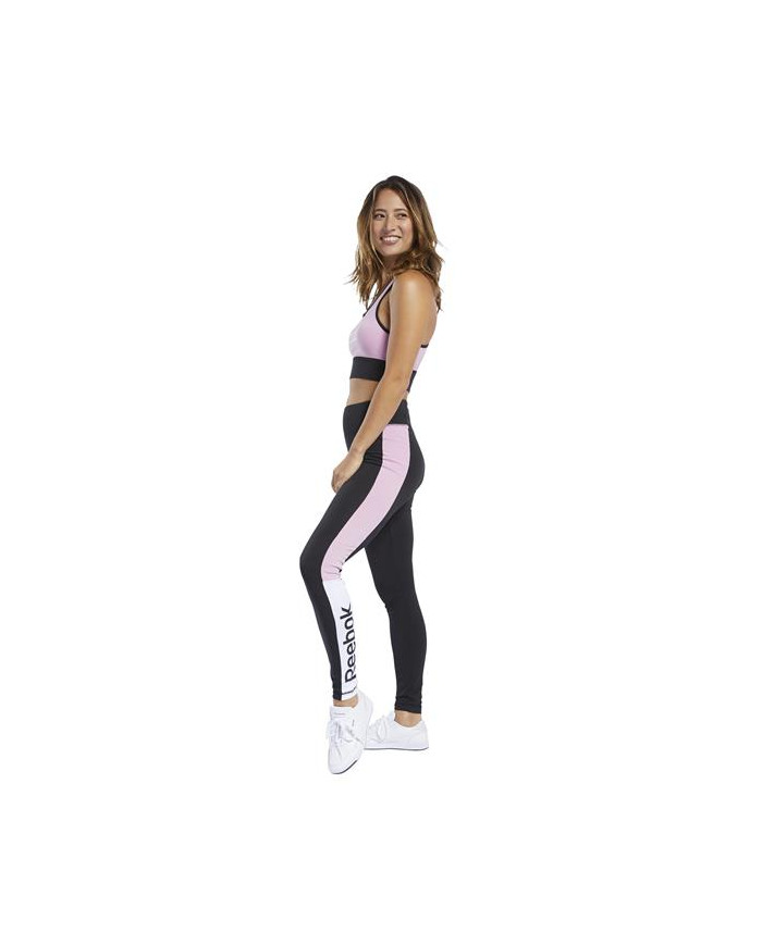 Reebok Spodnie damskie TE LINEAR LOGO LEGG FK6694 - Czarne | Sklep Monotox
