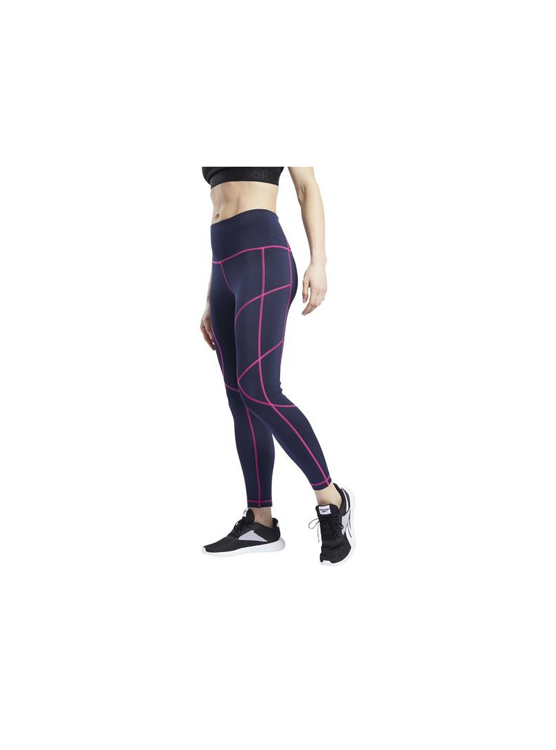 Reebok Spodnie damskie WOR MYT STITCH TIGHT FU2433 - Niebieskie | Sklep Monotox