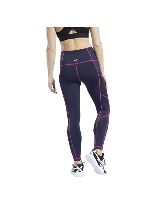 Reebok Spodnie damskie WOR MYT STITCH TIGHT FU2433 - Niebieskie | Sklep Monotox