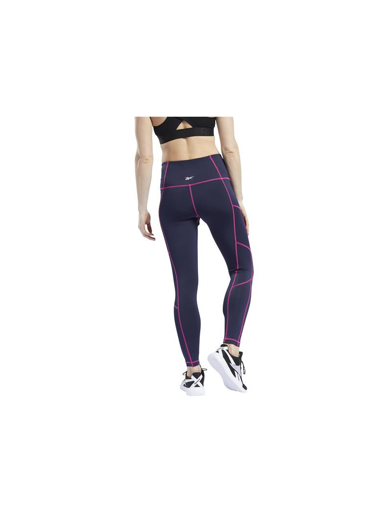 Reebok Spodnie damskie WOR MYT STITCH TIGHT FU2433 - Niebieskie | Sklep Monotox