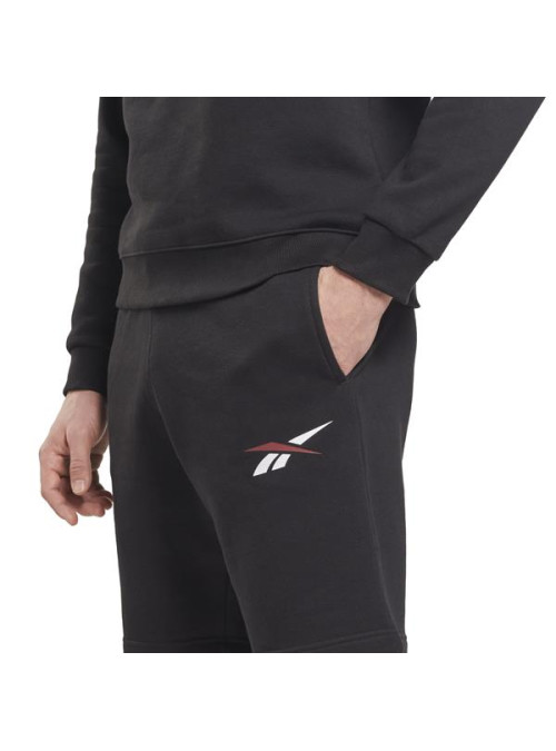Reebok Męskie Szorty Te Vector Fleece Sh HI0584 Czarny | Sklep Monotox