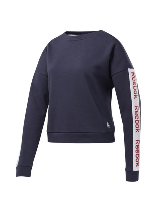 Reebok Damska Bluza Linear Logo Crew EK1355 Niebieski | Sklep Monotox