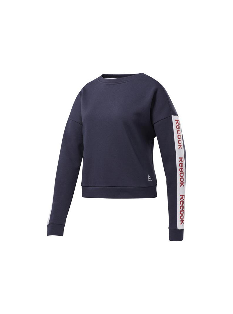 Reebok Damska Bluza Linear Logo Crew EK1355 Niebieski | Sklep Monotox