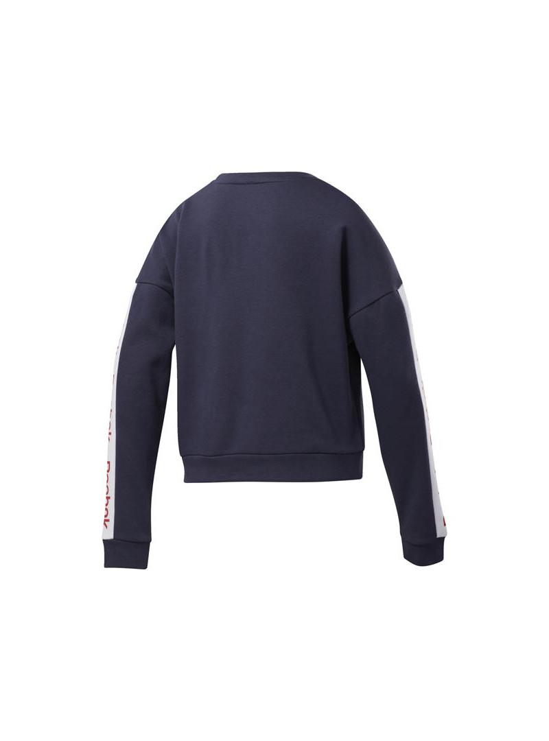 Reebok Damska Bluza Linear Logo Crew EK1355 Niebieski | Sklep Monotox