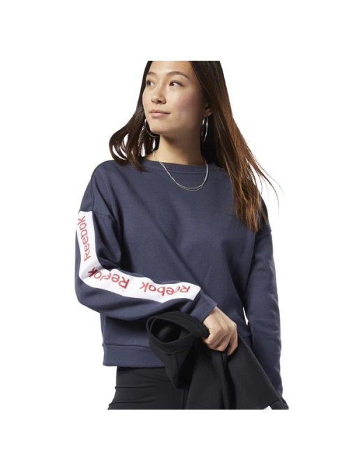 Reebok Damska Bluza Linear Logo Crew EK1355 Niebieski | Sklep Monotox