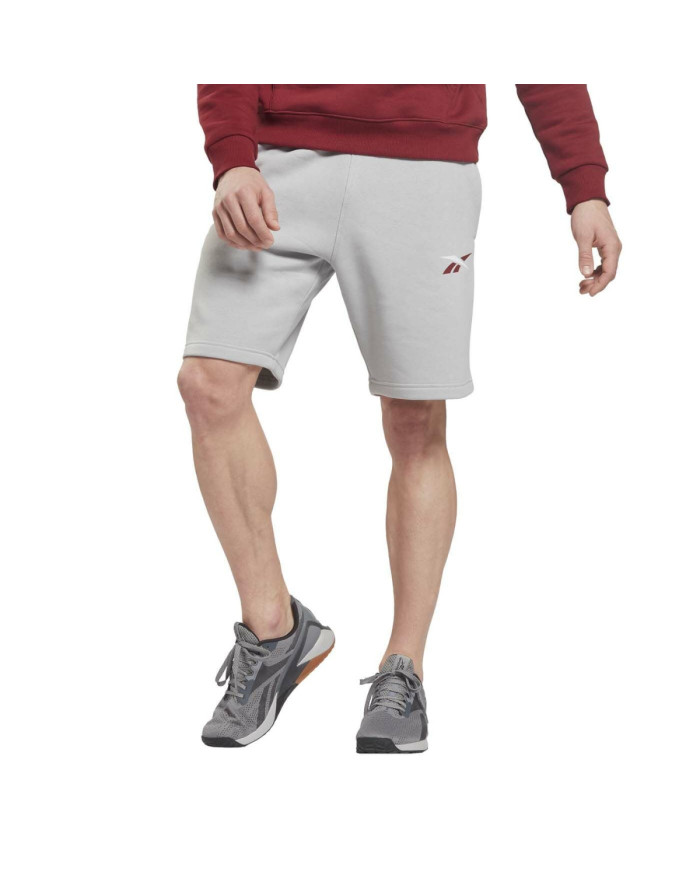 Reebok Szorty męskie TE VECTOR FLEECE SH HI0586 - Szare | Sklep Monotox