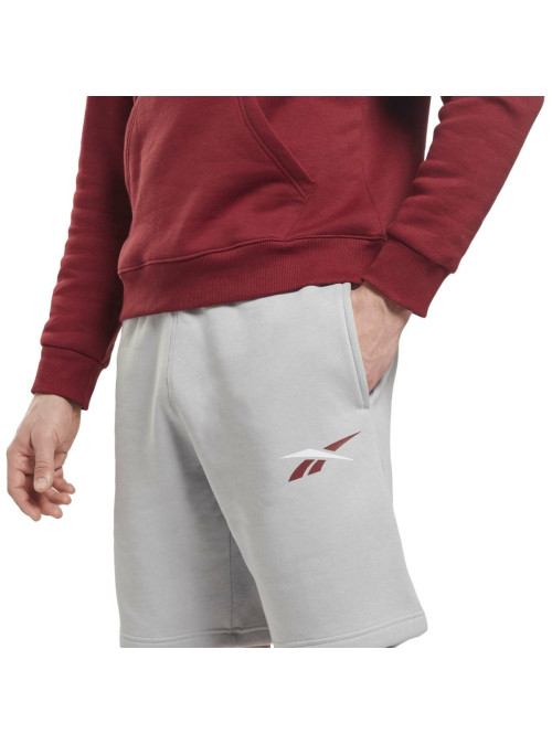 Reebok Szorty męskie TE VECTOR FLEECE SH HI0586 - Szare | Sklep Monotox