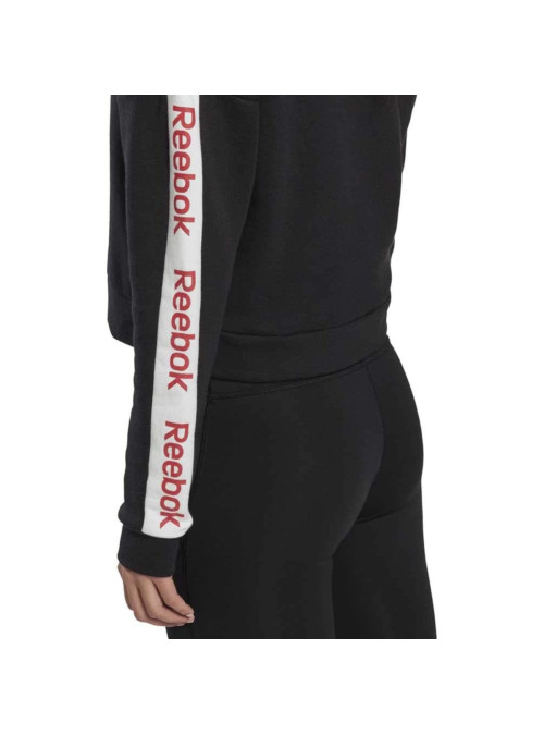 Reebok Bluza damska LINEAR LOGO CREW FR8156 - Czarna | Sklep Monotox
