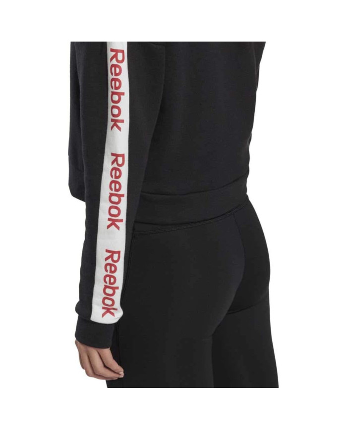 Reebok Bluza damska LINEAR LOGO CREW FR8156 - Czarna | Sklep Monotox