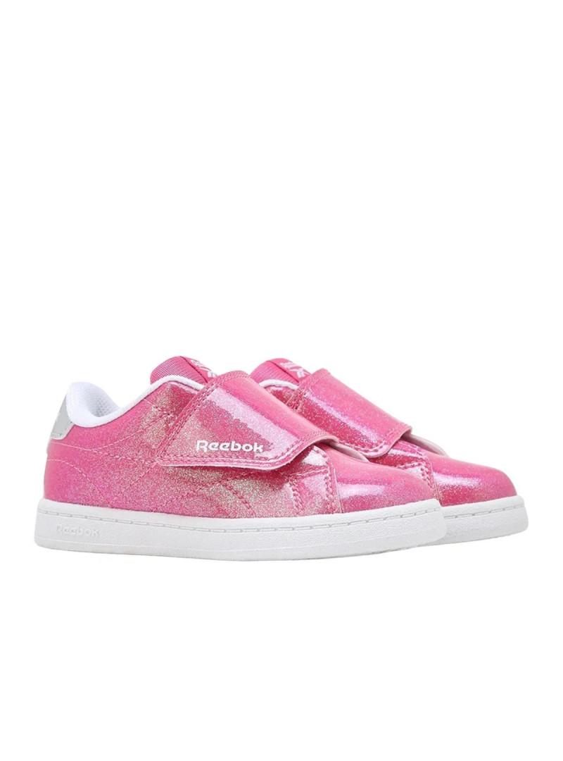 Reebok Buty dziecięce COURT CLEAN HOOK 100269136 - Różowe | Sklep Monotox