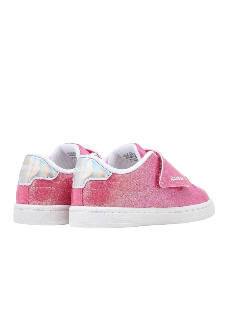 Reebok Buty dziecięce COURT CLEAN HOOK 100269136 - Różowe | Sklep Monotox