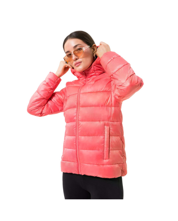 Champion Damska Kurtka Hooded Polyfilled Jacket 115750PS171 Różowy | Sklep Monotox