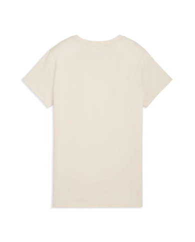 Puma Koszulka damska ESS SCRIPT TEE 69176087 - Beżowa | Sklep Monotox