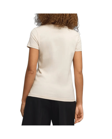 Puma Koszulka damska ESS SCRIPT TEE 69176087 - Beżowa | Sklep Monotox